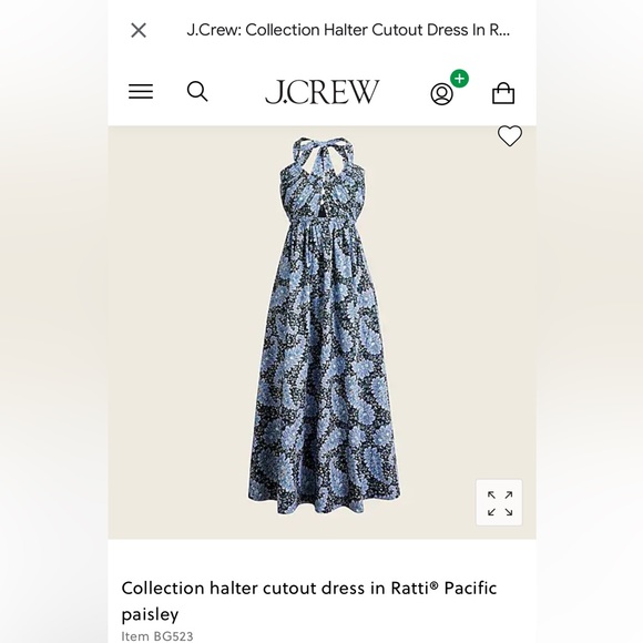 ✨NWT 🏷️ ✨ J. Crew halter dress - Picture 2 of 8